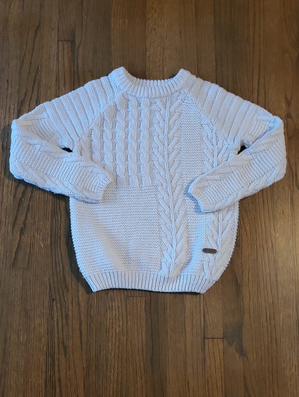 Cable Knit Crew Sweater - Cream